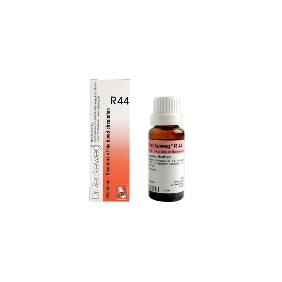 Dr Reckeweg Homoeopathy R44 Disorders Of The Blood Circulation Drops 22 ml