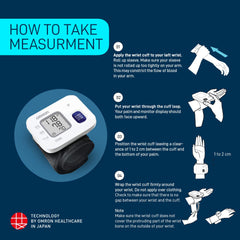 Omron HEM 6161 Fully Automatic Wrist Blood Pressure Monitor with Intellisense Technology,Cuff Wrapping Guide and Irregular Heartbeat Detection For Most Accurate Measurement (White)