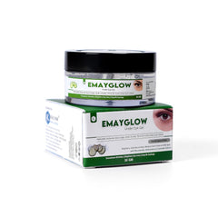 Kalyan Wellness Emayglow Under Eye Gel Controls Wrinkles,Dark Circles & Improves Skin Texture Contains Caffeine Powder & Cucumber Extracts All Skin-Types 30gm