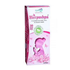 Zydus Herpushpa A Complete Ayurvedic Tonic For Women Health Liquid 225 ml