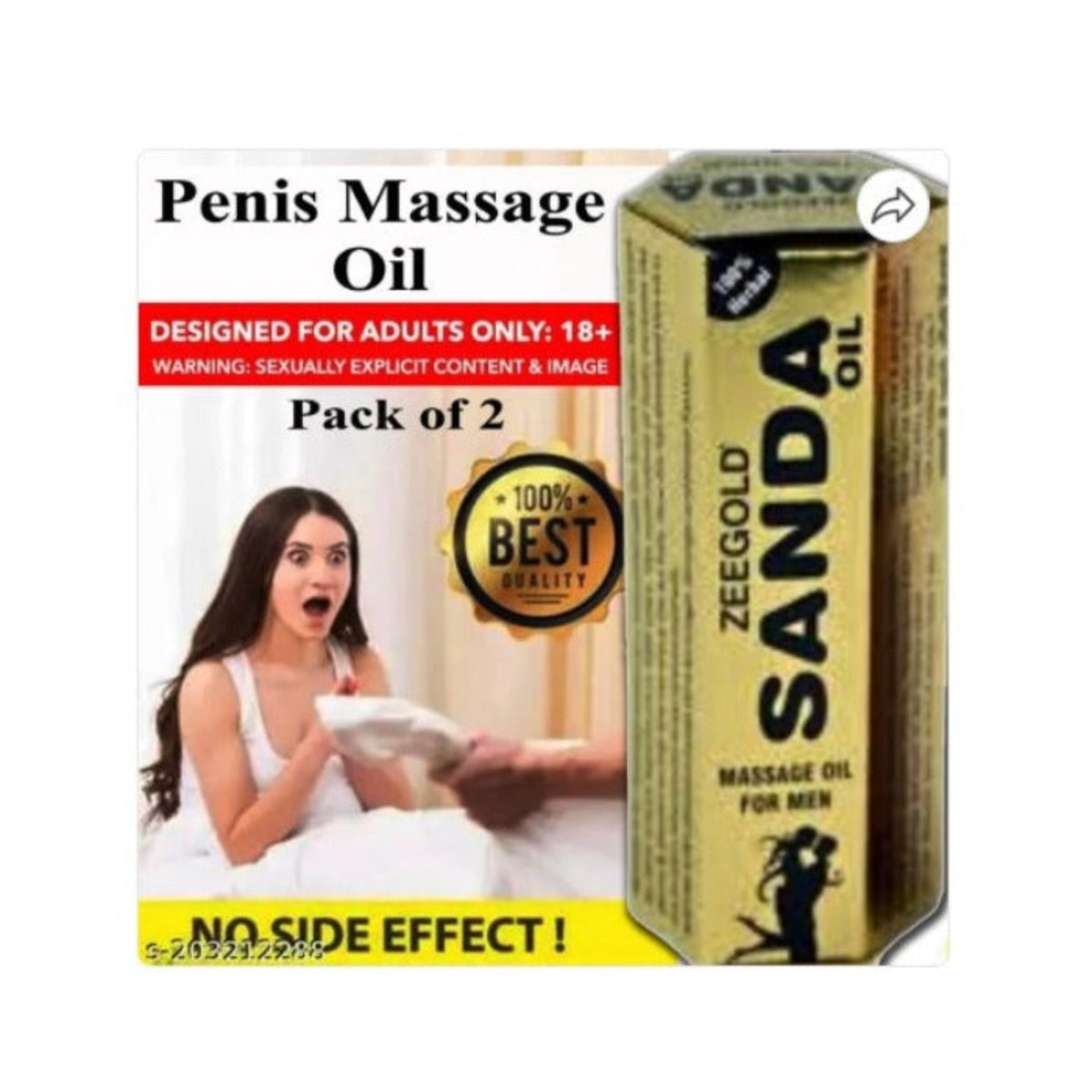 ZeeGold Sandda Tel Oil Massage Oil For Men