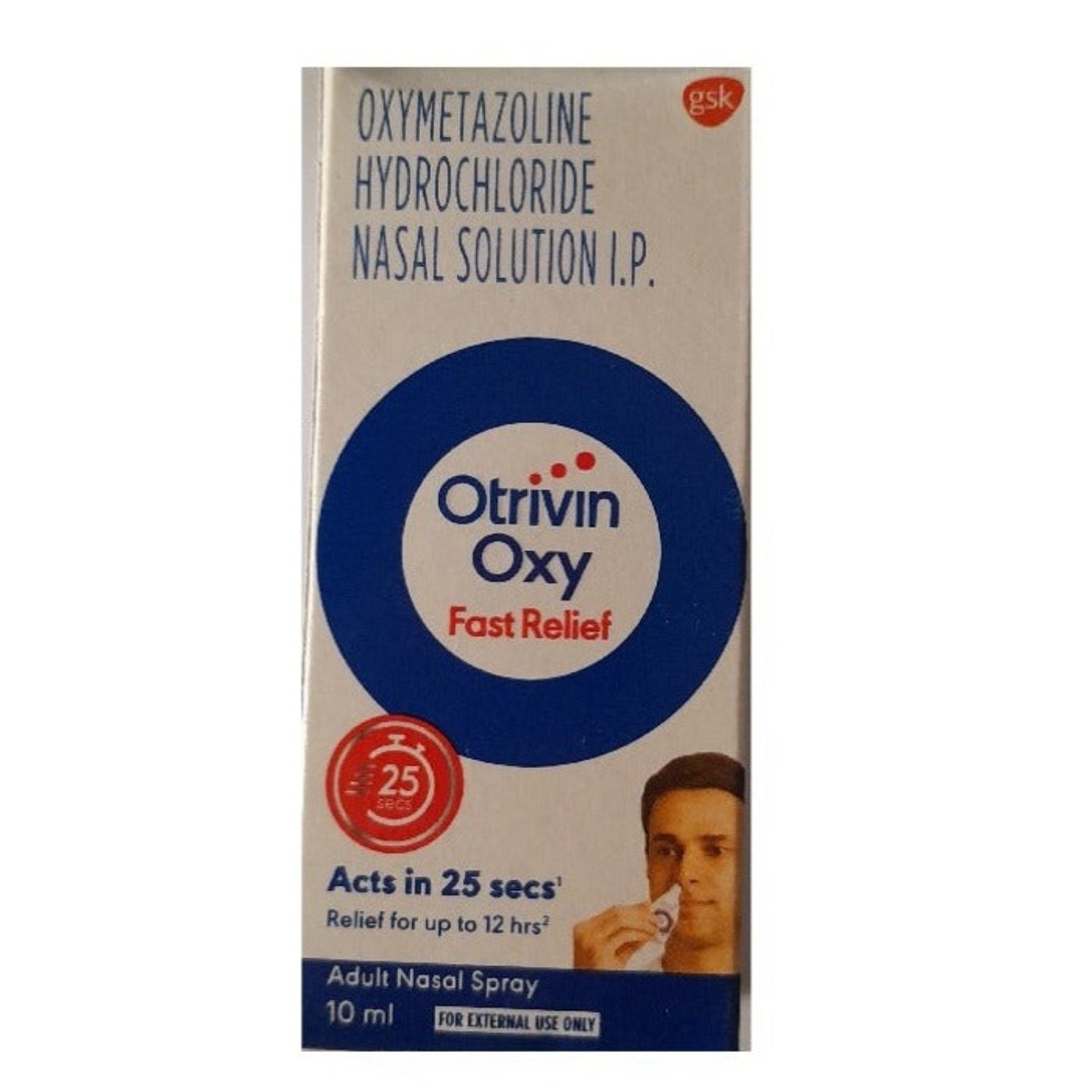 Otrivin Moisturising Adult Nasal Drops 10ml Pack Of 3