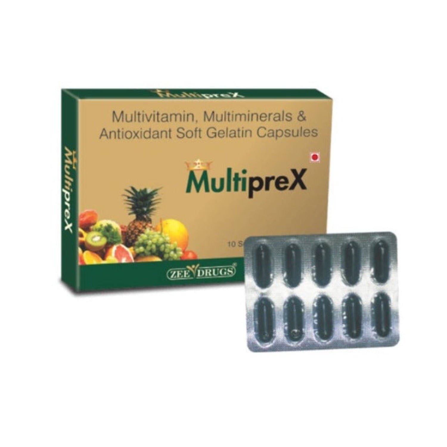 Zee Multiprex Nutraceutical Advanced Formula For Strong Immunity Soft Gelatin 10 Capsules