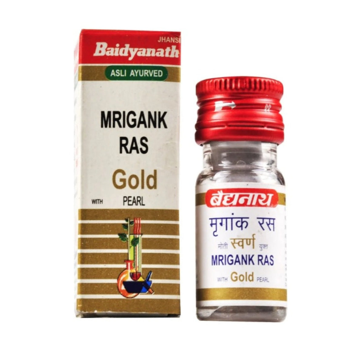Baidyanath Ayurvedic (Jhansi) Mrigank Ras with Gold Pearl Powder