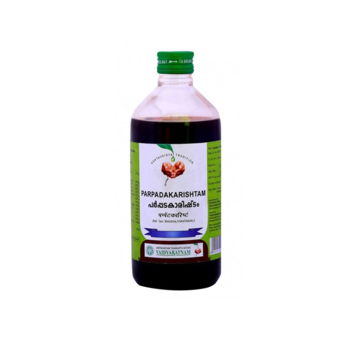 Vaidyaratnam Ayurvedic PARPADAKARISHTAM Liquid 450 ML