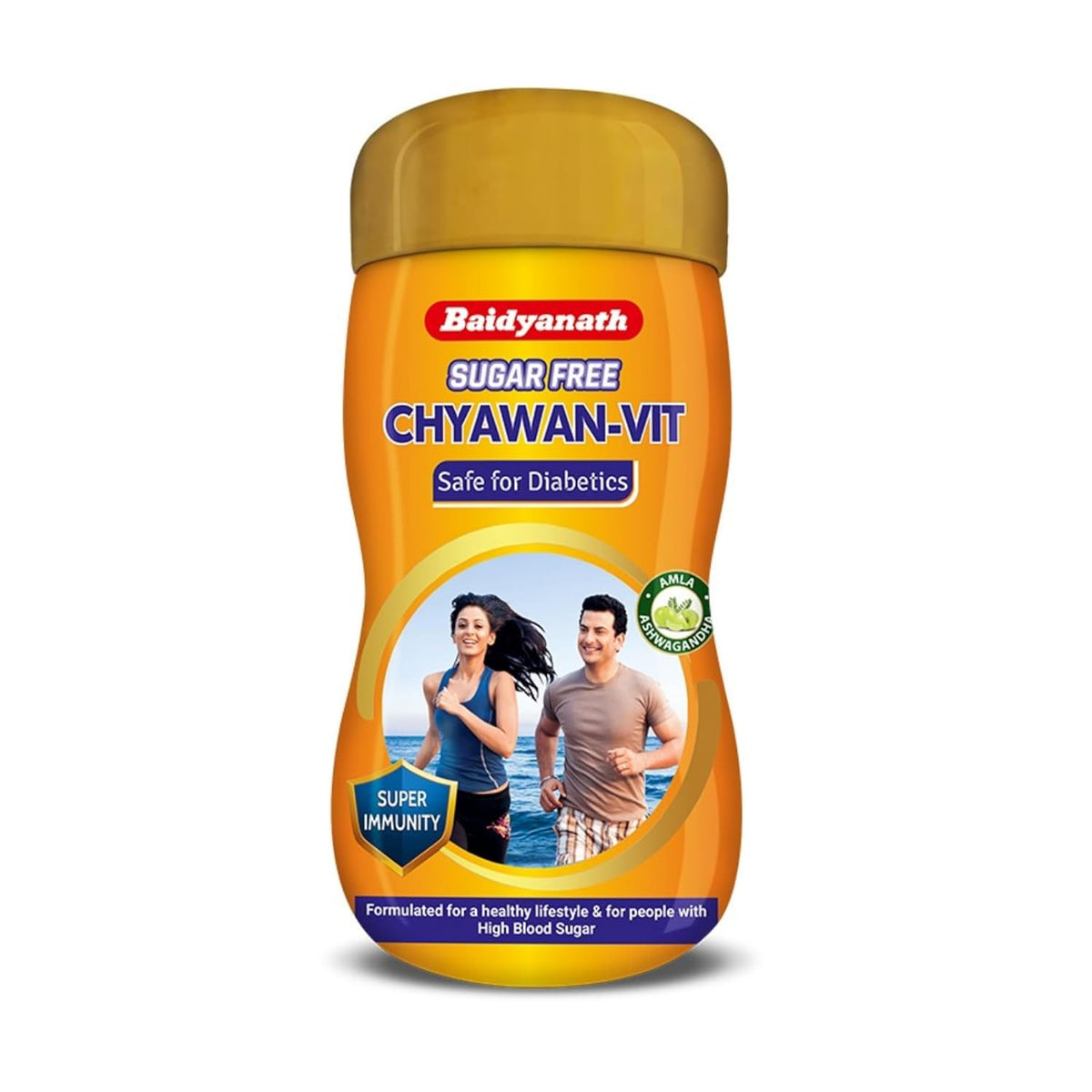 Baidyanath Ayurvedic Chyawan Vit Sugar free Chyawanprash Boosts Immunity Enhances Strength & Stamina in Adults Fit for Diabetic