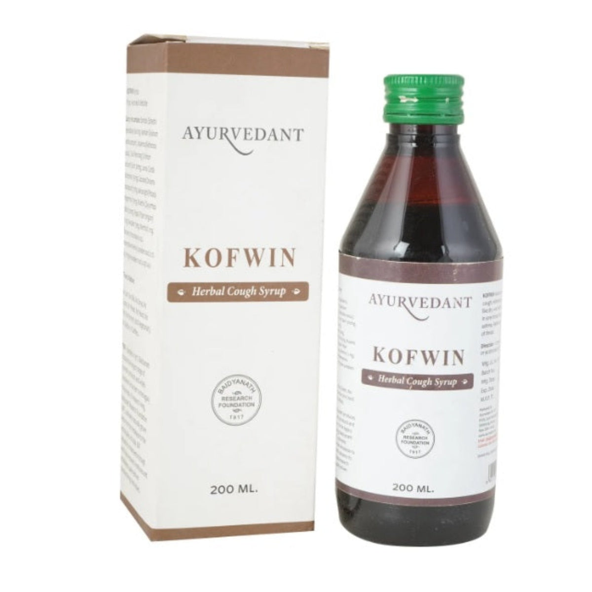 Baidyanath Ayurvedic Ayurvedant Kofwin Herbal Cough Syrup 200ml