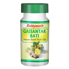 Baidyanath Ayurvedic Gaisantak Bati Instant Relief from Gas and Indigestion Tablets