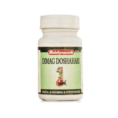 Baidyanath Ayurvedic Jhansi Dimag Doshari Useful in Insomnia & Hypertension 50 Tablets