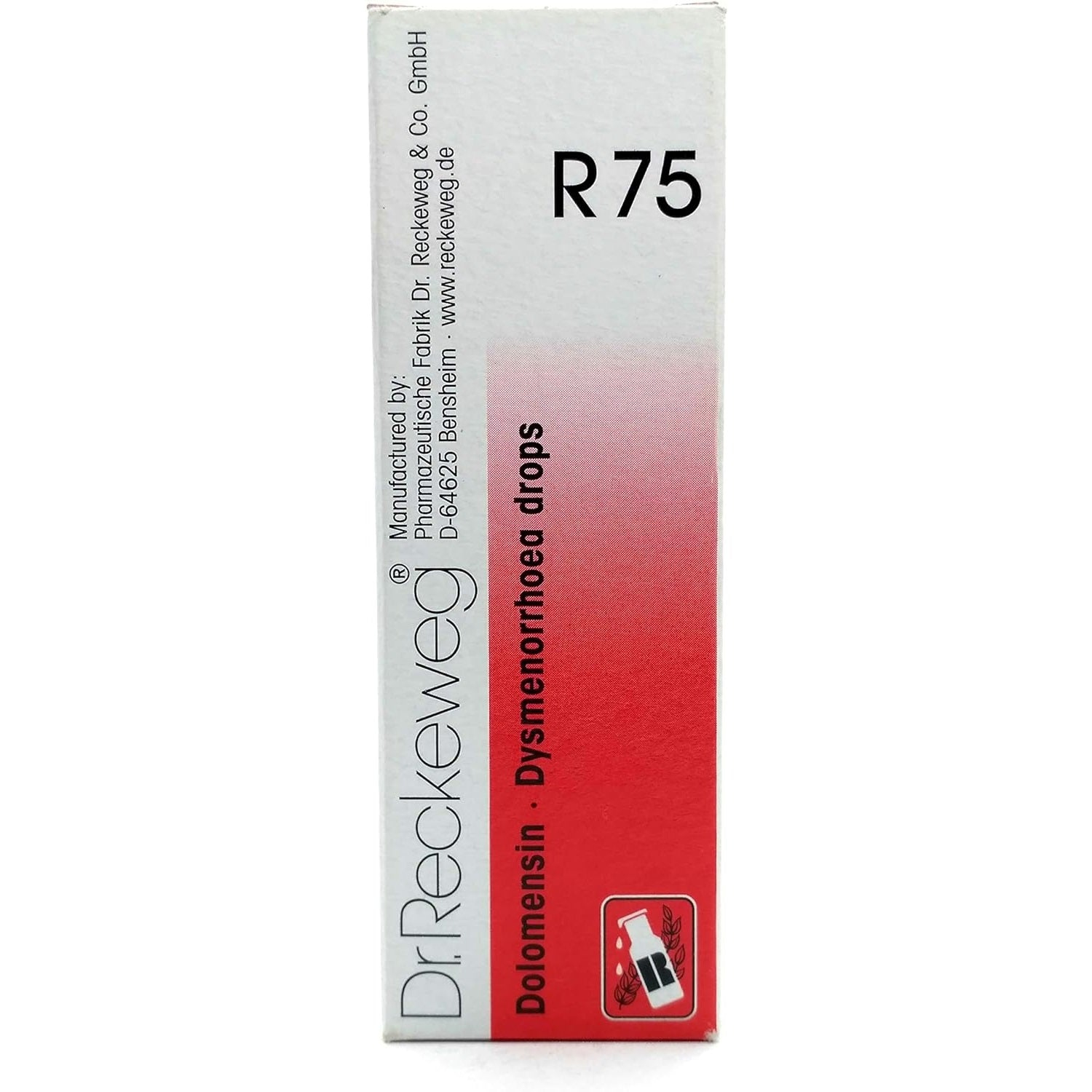 Dr Reckeweg Homoeopathy R75 Dysmenorrhoea Drops 22 ml
