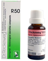 Dr Reckeweg Homoeopathy R50 Gynecological Sacroiliac Complaints Drops 22 ml