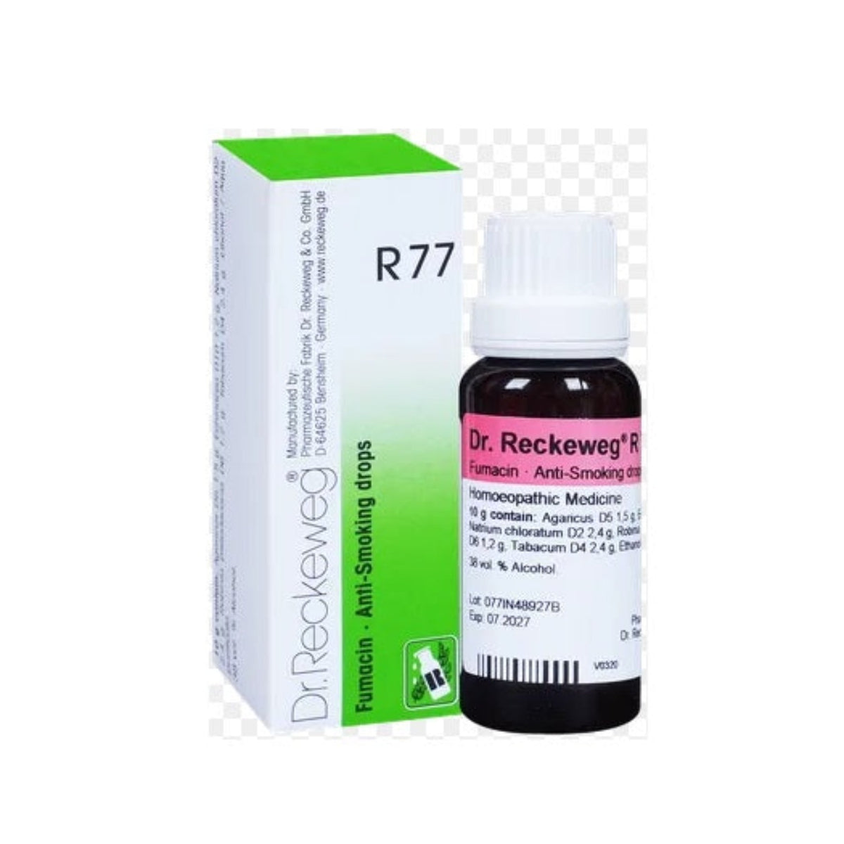 Dr Reckeweg Homoeopathy R77 Anti-Smoking Drops 22 ml