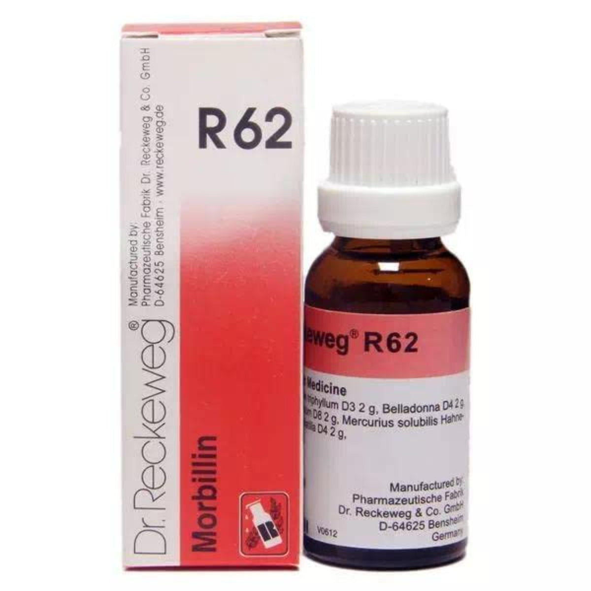 Dr Reckeweg Homoeopathy R62 Measles Drops 22 ml