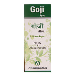Dhanvantari Ayurvedic Goji Useful In Cough,Cold,Sore Throat & Chest Congestion Syrup