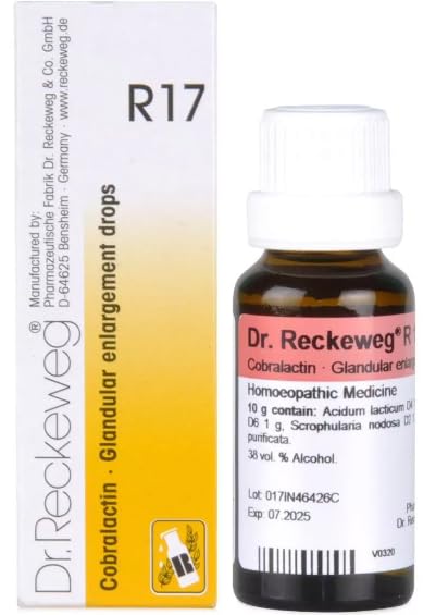 Dr Reckeweg Homoeopathy R17 Glandular Enlargement Drops 22 ml