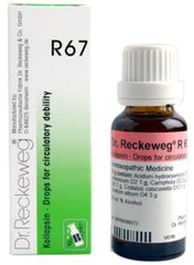 Dr Reckeweg Homoeopathy R67 Circulatory Debility Drops 22 ml
