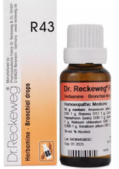 Dr Reckeweg Homoeopathy R43 Bronchial Drops 22 ml
