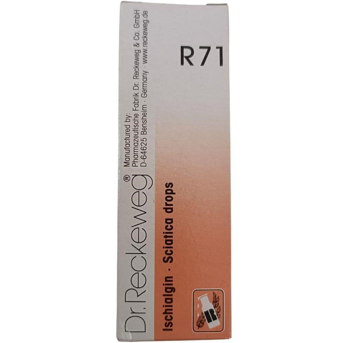 Dr Reckeweg Homoeopathy R71 Sciatica Drops 22 ml