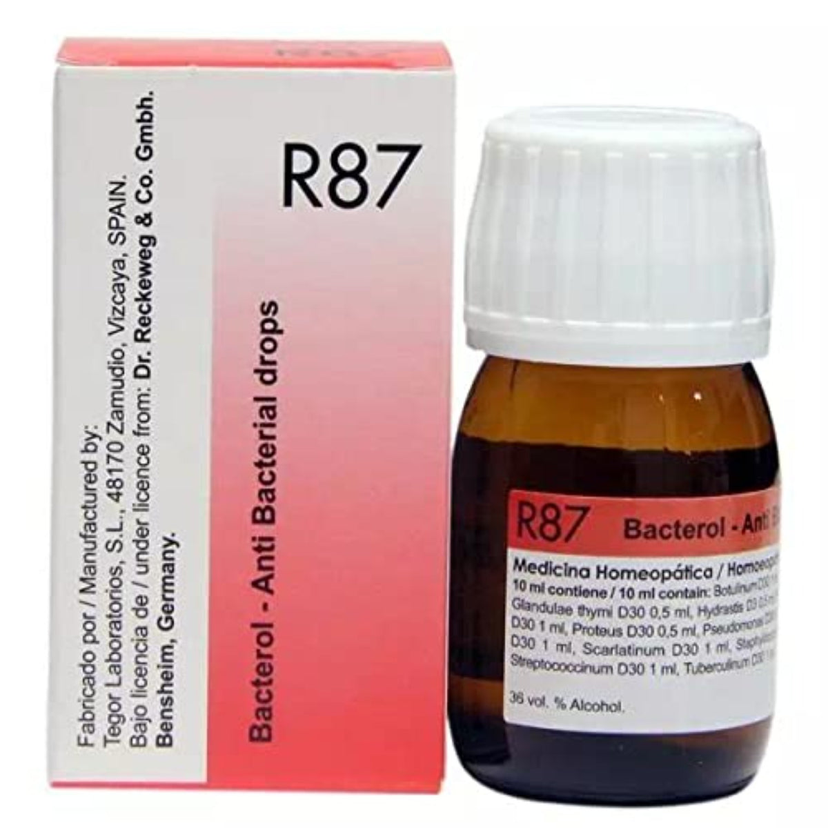 Dr Reckeweg Homoeopathy R87 Anti Bacterial Drops 22 ml
