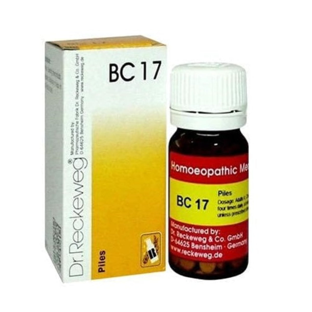 Dr Reckeweg Homoeopathy Piles Bio-Combination 17 (BC 17) 20gm Tablet