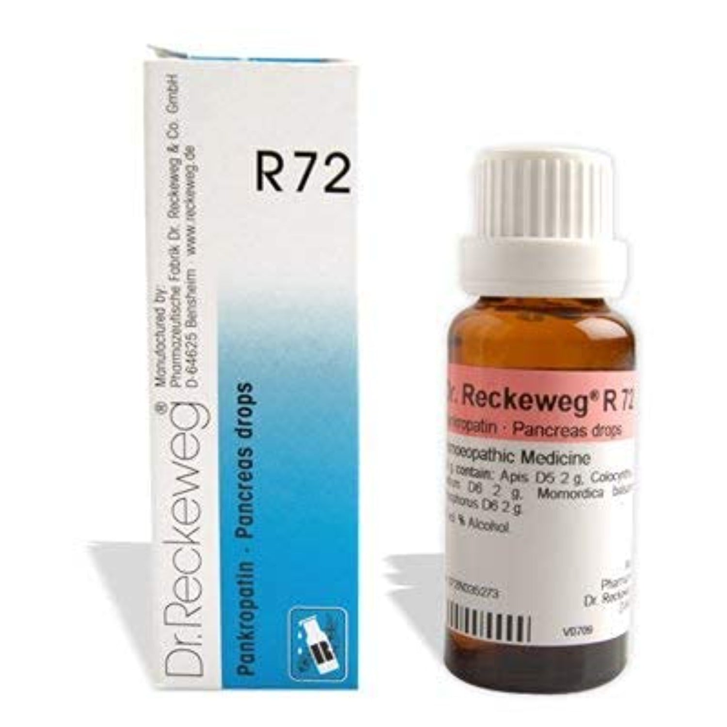 Dr Reckeweg Homoeopathy R72 Pancreas Drops 22 ml