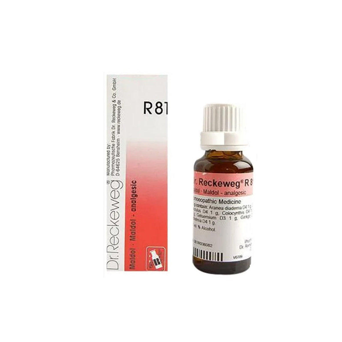 Dr Reckeweg Homoeopathy R81 Analgesic Drops 22 ml
