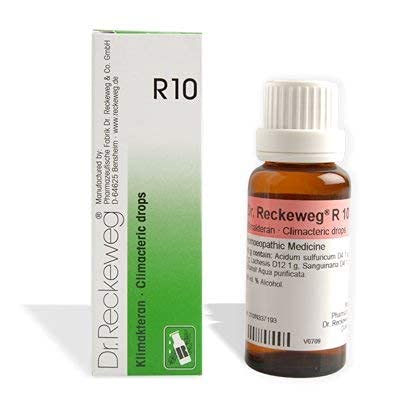 Dr Reckeweg Homoeopathy R10 Climacteric Drops 22 ml