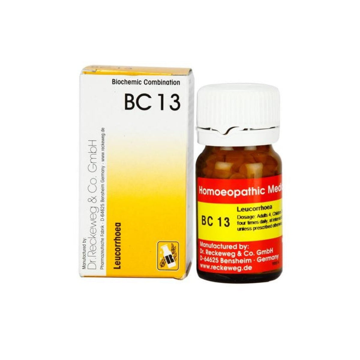 Dr Reckeweg Homoeopathy Leucorrhoea Bio-Combination 13 (BC 13) 20gm Tablet