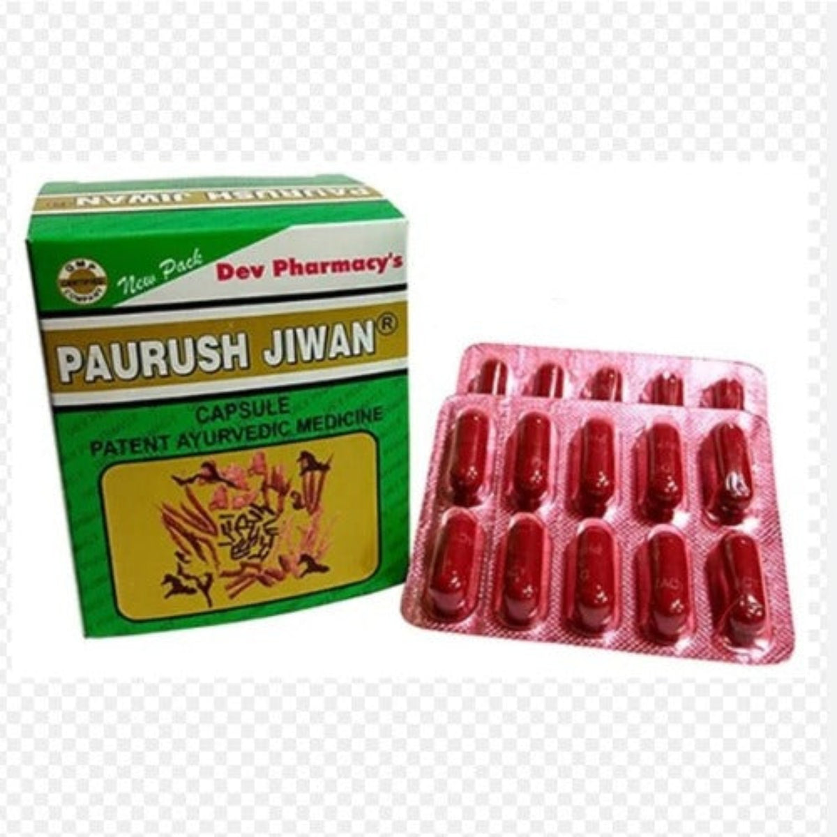 Dev Pharmacy Ayurvedic Paurush Jiwan 60 Capsule