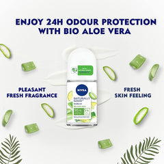 Nivea Bio Aloe Vera & Bio Green Tea Deodorant Roll On For Women 50 ml
