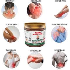 B.C.Hasaram & Sons Kesri Marham Ayurvedic Pain Relief Rub Massage Balm For Headache,Back Pain,Muscle,Joint & Knee Pain Sports & Gym Non-Sticky Fast Absorptionp Maraham Balm