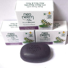 Gnfc Neo Neem Soap Aloe Vera and Tulsi Highest Percentage Of Virgin Neem Seed Oil Be Pure Live Pure The Aroma Of Beauty Body Soap With 21% Neem Seed Oil Soap 3 x 75 g