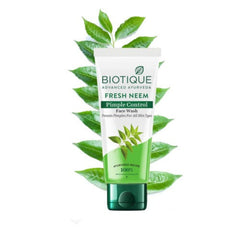 Biotique Papaya Deep Cleanse,Honey Gel & Fresh Neem Pimple Control Soothe & Nourish Foaming Face wash Soap Free Formula Reduce Dryness 100% Botanical Extracts Suitable for All Skin Types