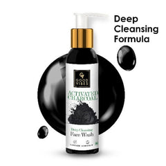 Good Vibes Vitamin C,Papaya Brightening,Activated Charcoal Deep Cleansing & Rosehip Glow Face Wash Rich In Antioxidants Moisturizing Skin Softening Formula For Healthy Glowing Skin Helps Reduce Dark Spots & Blemishes For All Skin Types