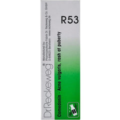 Dr Reckeweg Homoeopathy R53 Acne Vulgaris And Pimples Drops 22 ml