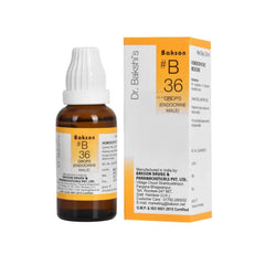 Bakson's Homoeopathy B36 (B-36) Endocrine Male For Various Endocrine Disorders In Males Drops 30ml