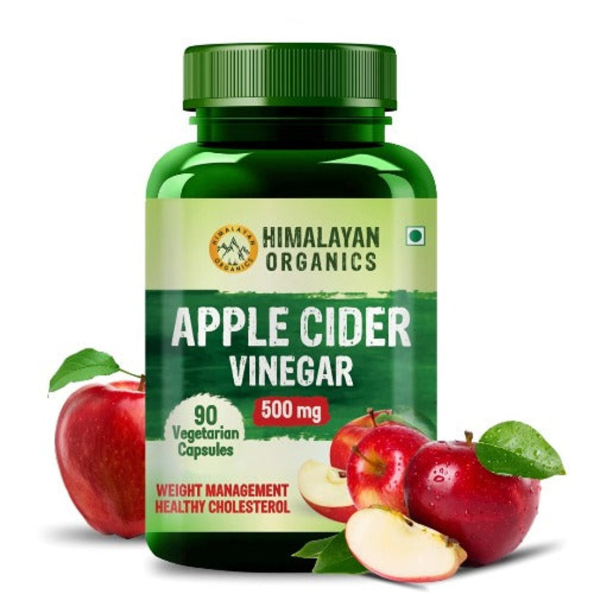 Himalayan Organics Apple Cider Vinegar Supplement For Body Detoxification & Supports Digestive Health 90 Vegetarian Capsules
