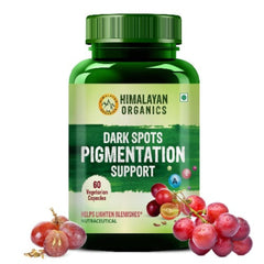 Himalayan Organics Dark Spots Pigmentation Support Anti-Blemish Lighten And Brighten Skin 60 Capsules