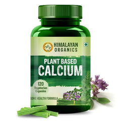 Himalayan Organics Plant Based Calcium Supplement For Bone Health,Immunity,Recovery & Joint Support 120 Vegetarian Capsules