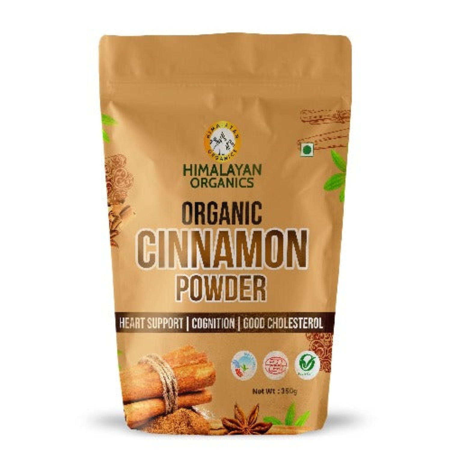 Himalayan Organics Organic Cinnamon/Dalchini Powder Heart Support,Cognition,Good Cholesterol Powder (350 grams)