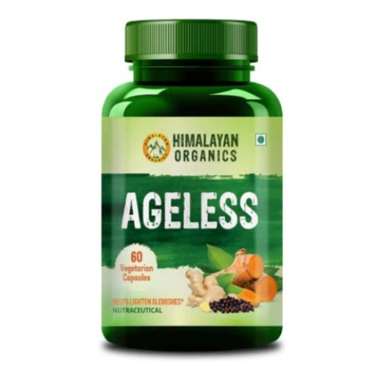 Himalayan Organics Ageless Supplement Supports Youthful & Glowing Skin 60 Capsules