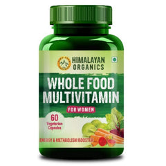 Himalayan Organics Whole Food Multivitamin For Women Natural Vitamins & Minerals 60 Vegetarian Capsules