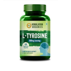 Himalayan Organics L-Tyrosine Supplement Supports Cognitive Health Improves Metabolism Healthy Nervous System (120 Capsules)