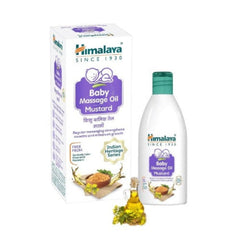 Himalaya Herbal Ayurvedic Baby Care Massage Oil Regular Massaging Strengthens Muscles And Enhances Growth (Mustard) Oil