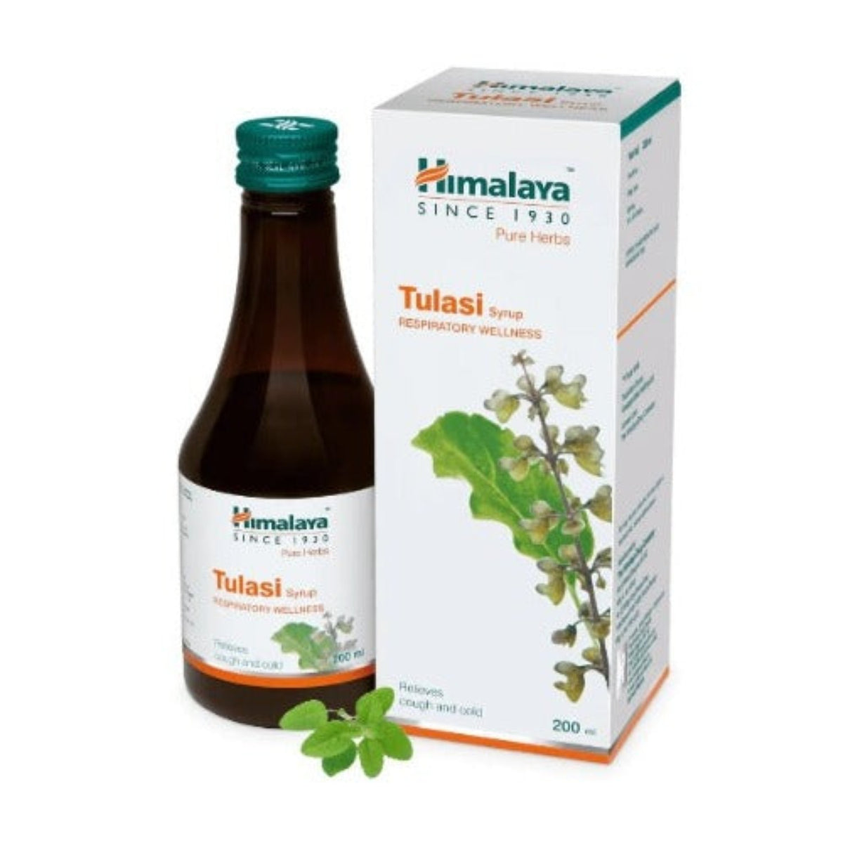 Himalaya Pure Herbs Respiratory Wellness Herbal Ayurvedic Tulasi Relieves Cough And Cold Syrup 200 ml