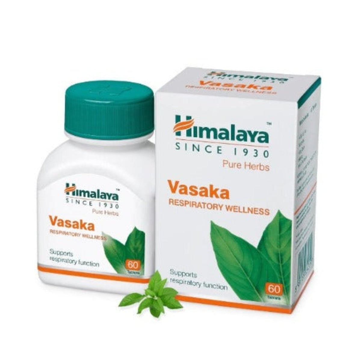 Himalaya Pure Herbs Respiratory Wellness Herbal Ayurvedic Vasaka Effective Respiratory Care 60 Tablets
