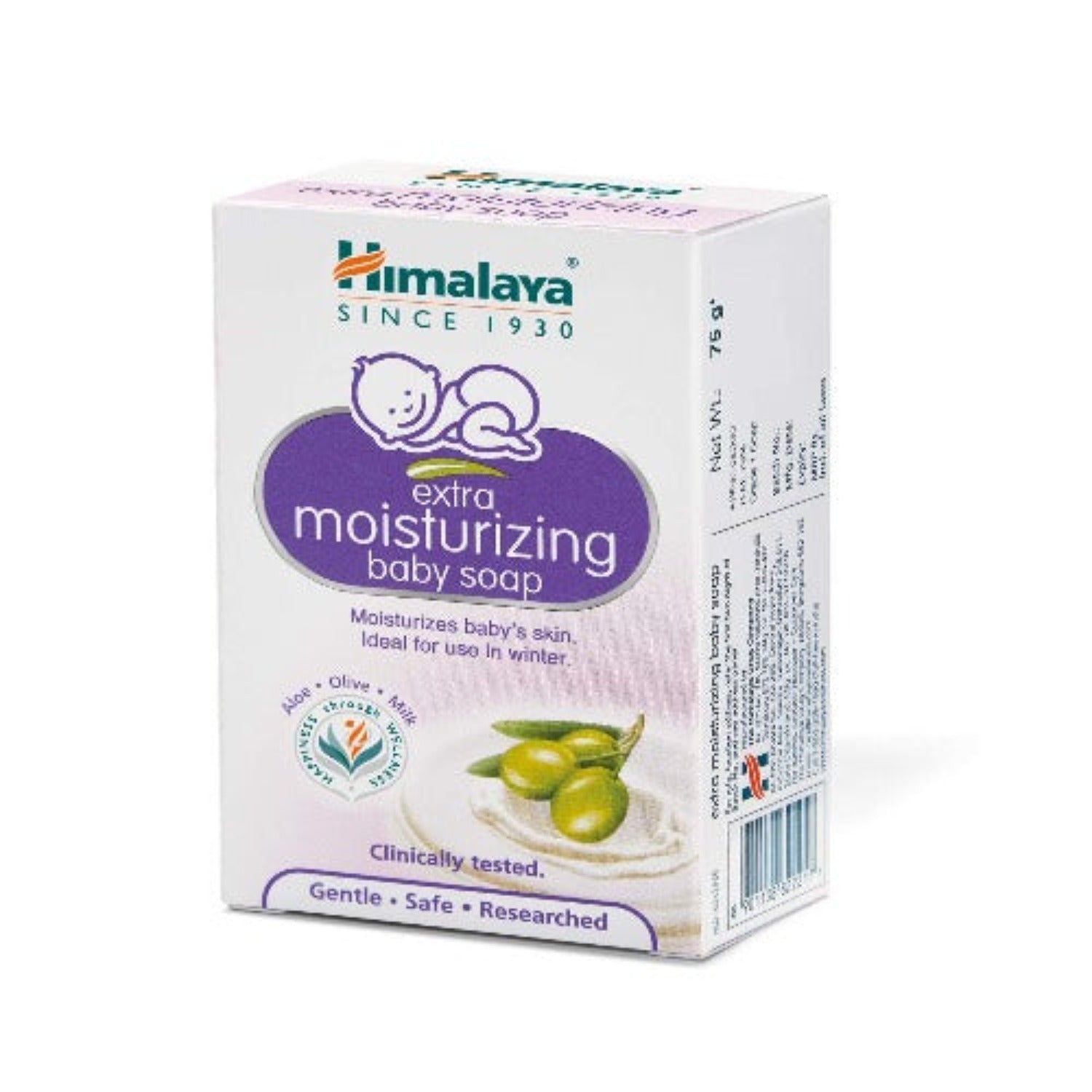 Himalaya Herbal Ayurvedic Extra Moisturizing Baby Care Gently Cleanses Without Causing Post-Bath Dryness Soap