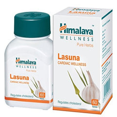 Himalaya Pure Herbs Cardiac Wellness Herbal Ayurvedic Lasuna Regulates Cholesterol 60 Tablets