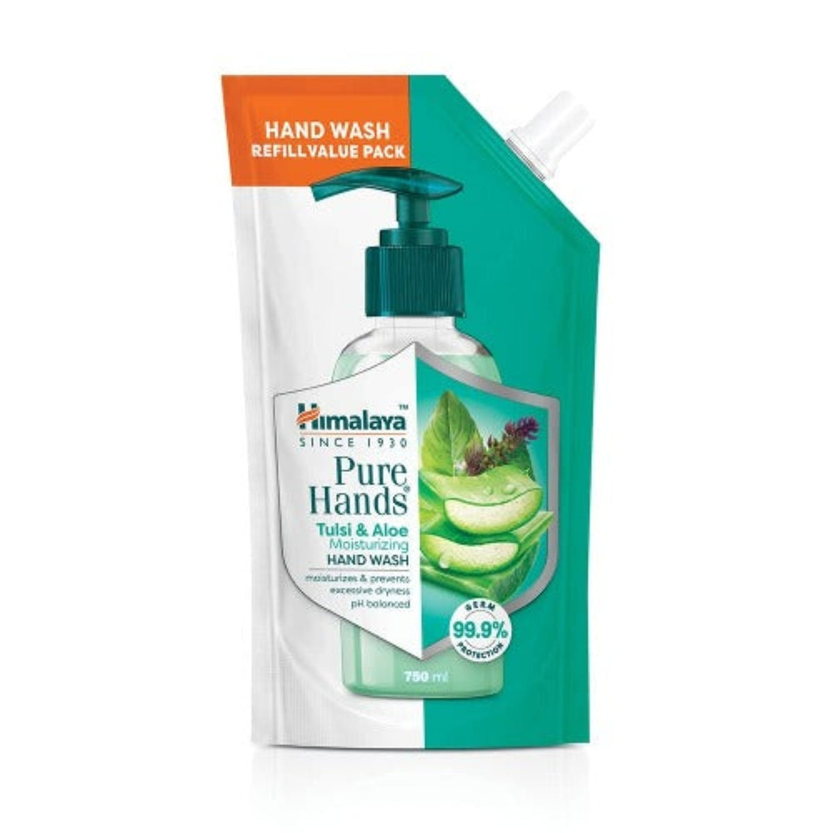 Himalaya Herbal Ayurvedic Personal Care Pure Hands Tulsi & Aloe Moisturizing Moisturizes And Prevents Excessive Dryness Hand Wash