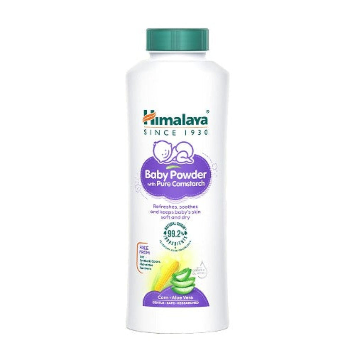 Himalaya Herbal Ayurvedic Baby Care Powder With Pure Cornstarch Refreshes,Soothes,And Keeps Baby’s Skin Soft And Dry Powder